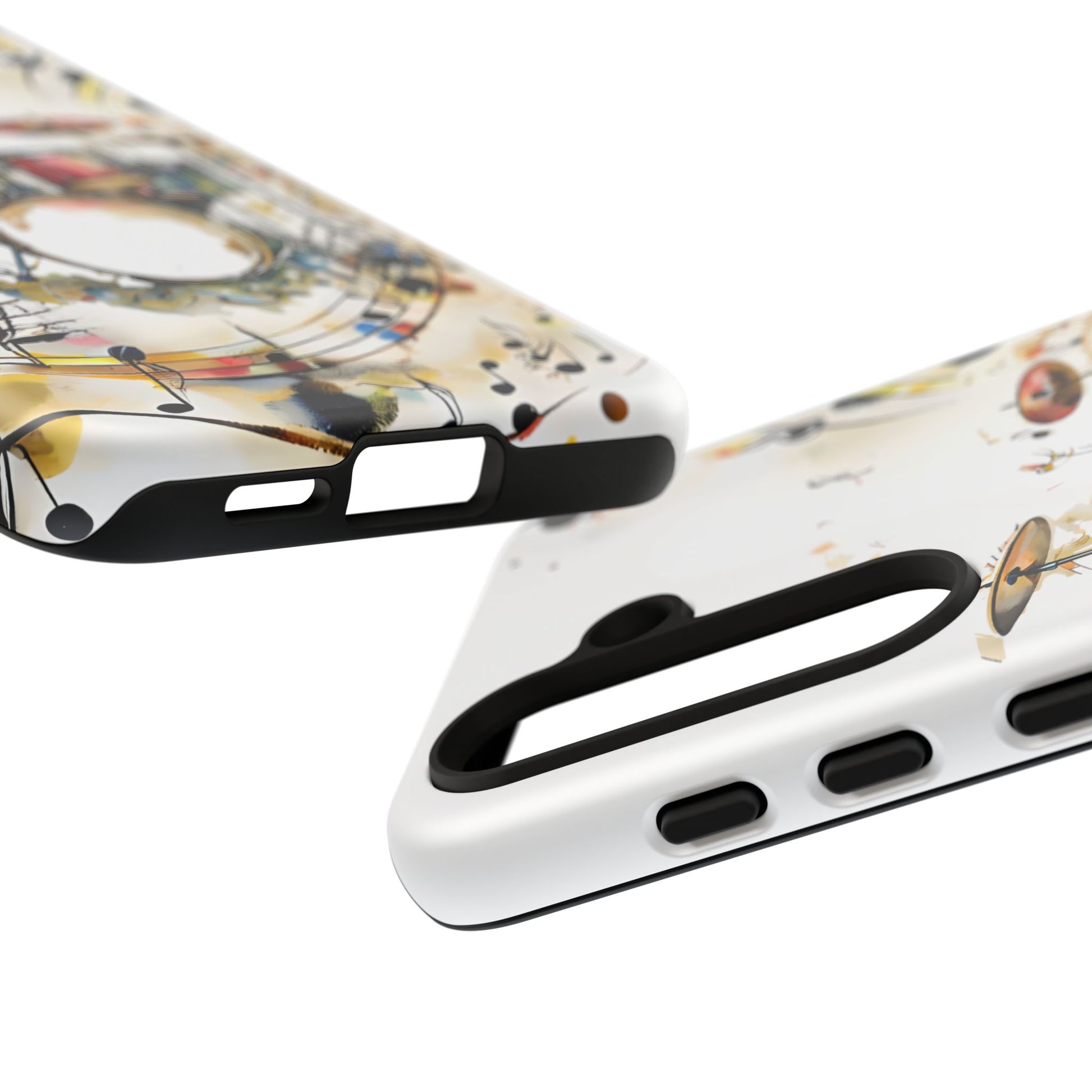 Beatline Abstract Drums and Music Notes Tough Case for Samsung Galaxy S24 - Shockproof Phone Cover