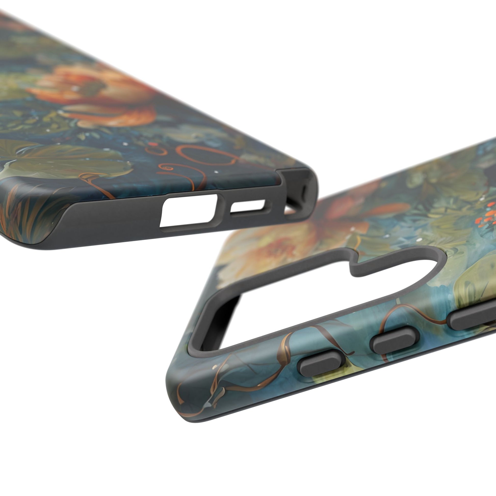 Waterlily Nocturne Samsung Galaxy S25 Ultra Case - Artistic Mountain Lake Design, Nature-Inspired Protective Cover, Elegant Gift for Outdoor Lovers