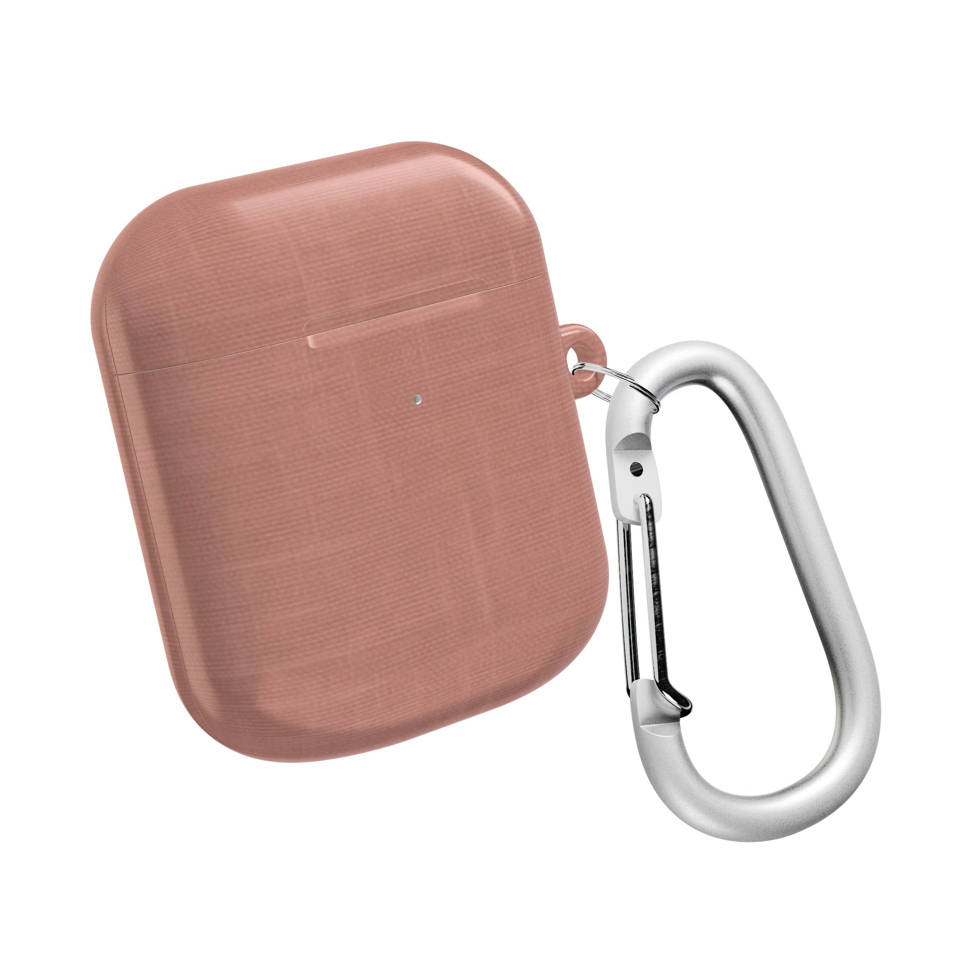 Terracotta Linen AirPods Case - Minimalist Smooth Weave Texture Cover for Gen 1, 2, 3, Pro Gen 1 & 2