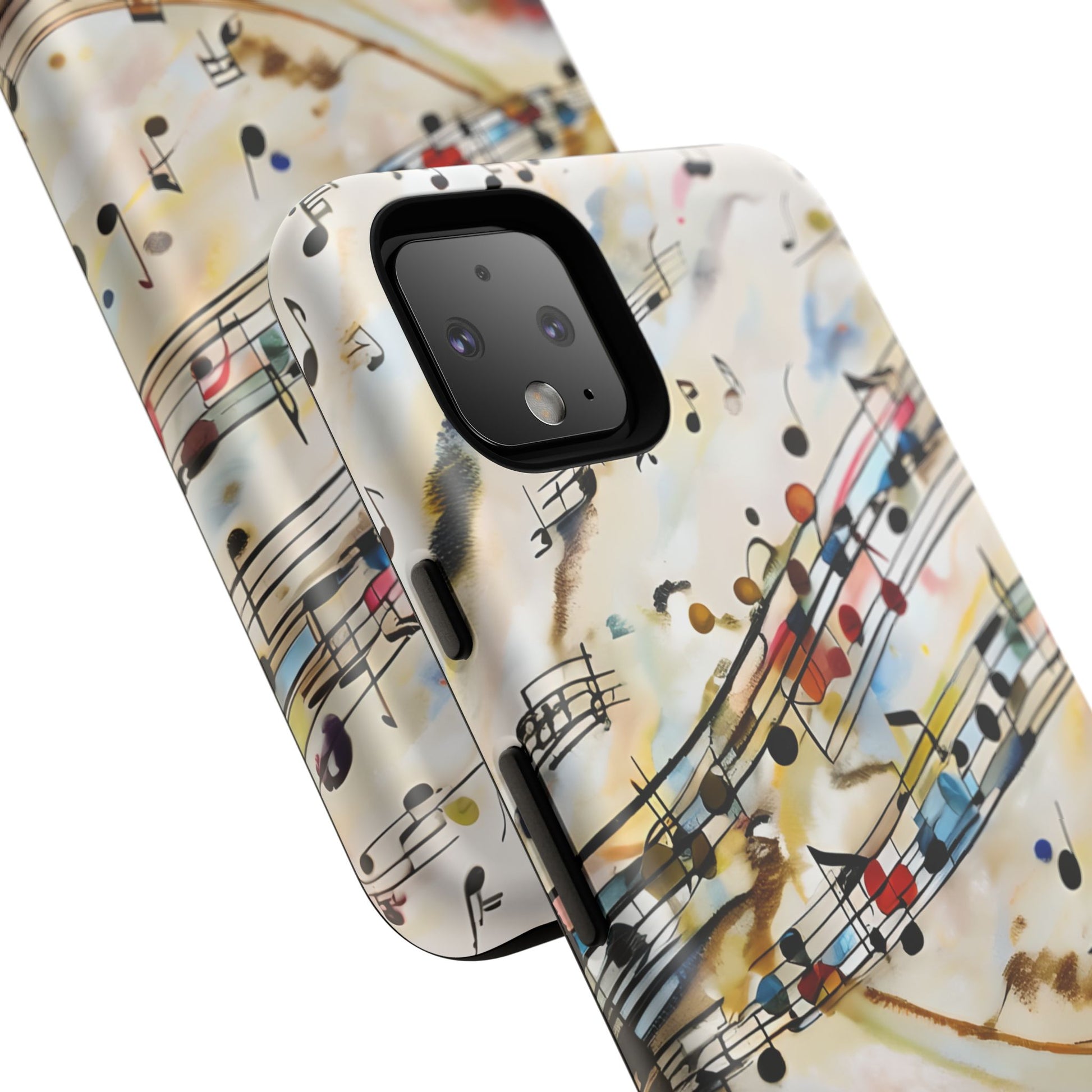 Melodic Flow Abstract Music Notes Tough Case for Google Pixel 4XL - Shockproof Phone Cover