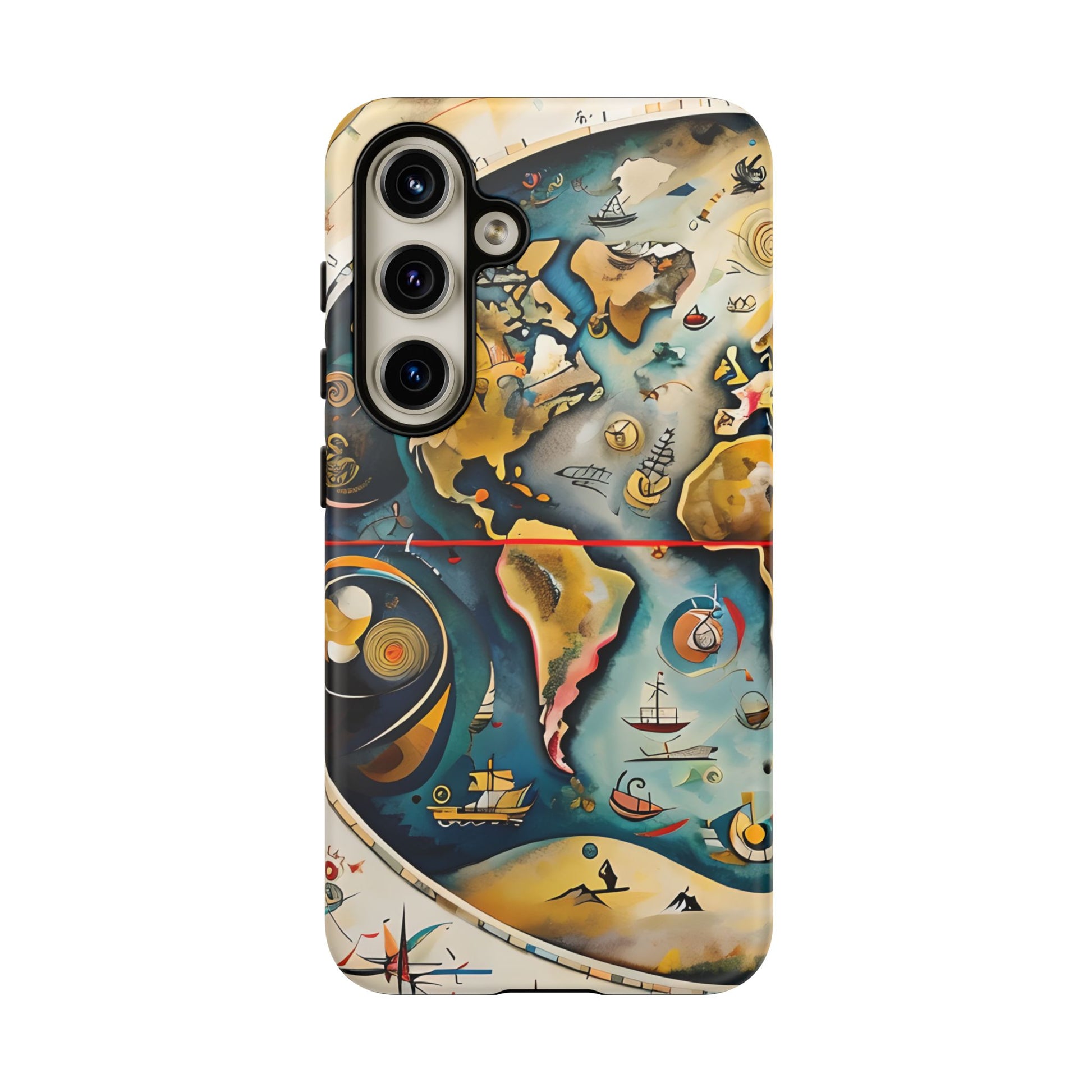 Celestial Map Samsung Galaxy S24 Tough Case - Vintage Map - Premium Abstract Design