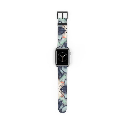 Midnight Mosaic Designer Apple Watch Band - Premium Custom Strap for Series 1-9, SE & Ultra - Artistic Vegan Leather