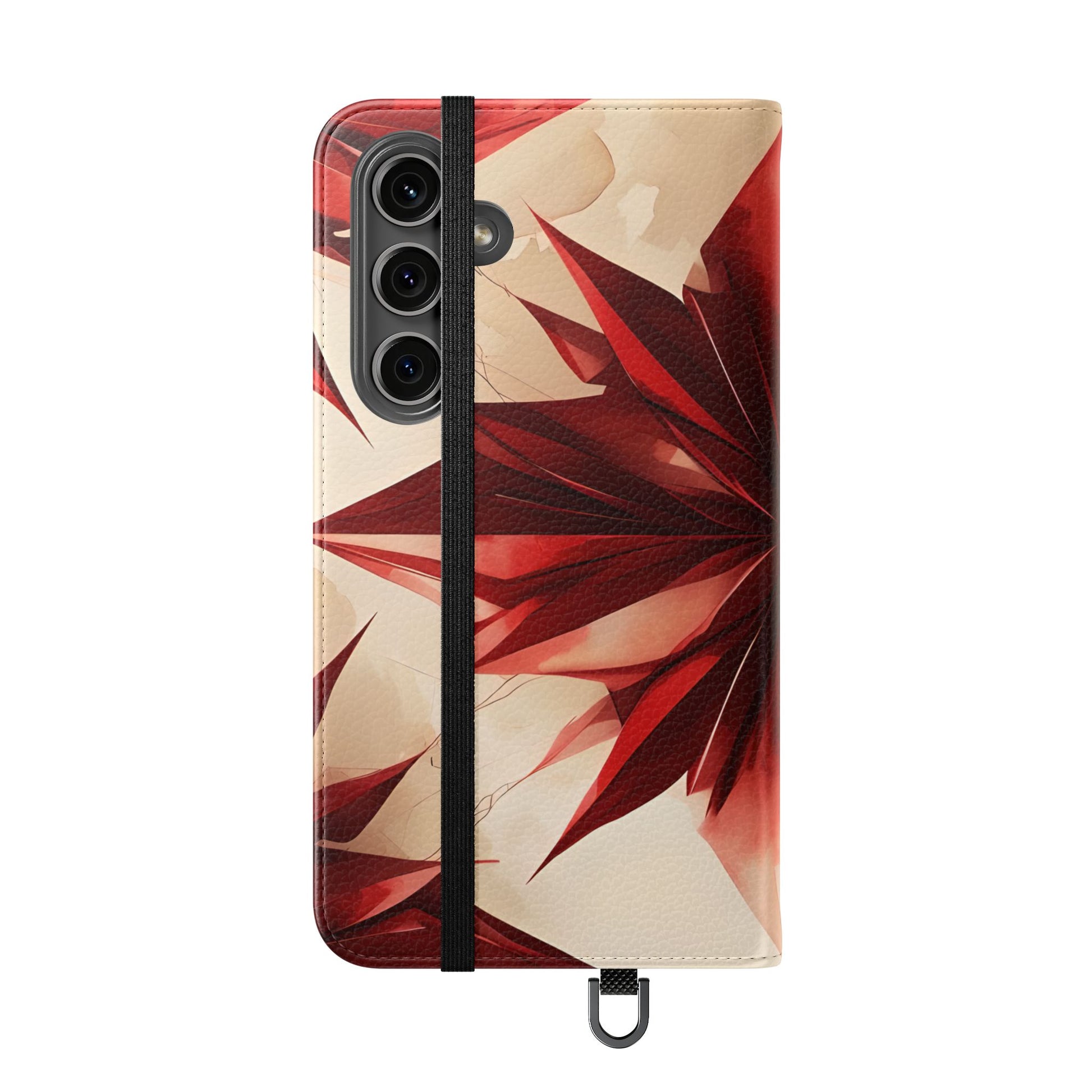 Ruby Compass Samsung Galaxy S24 Plus Wallet Case - Bold Geometric Flip Cover with Card Slots