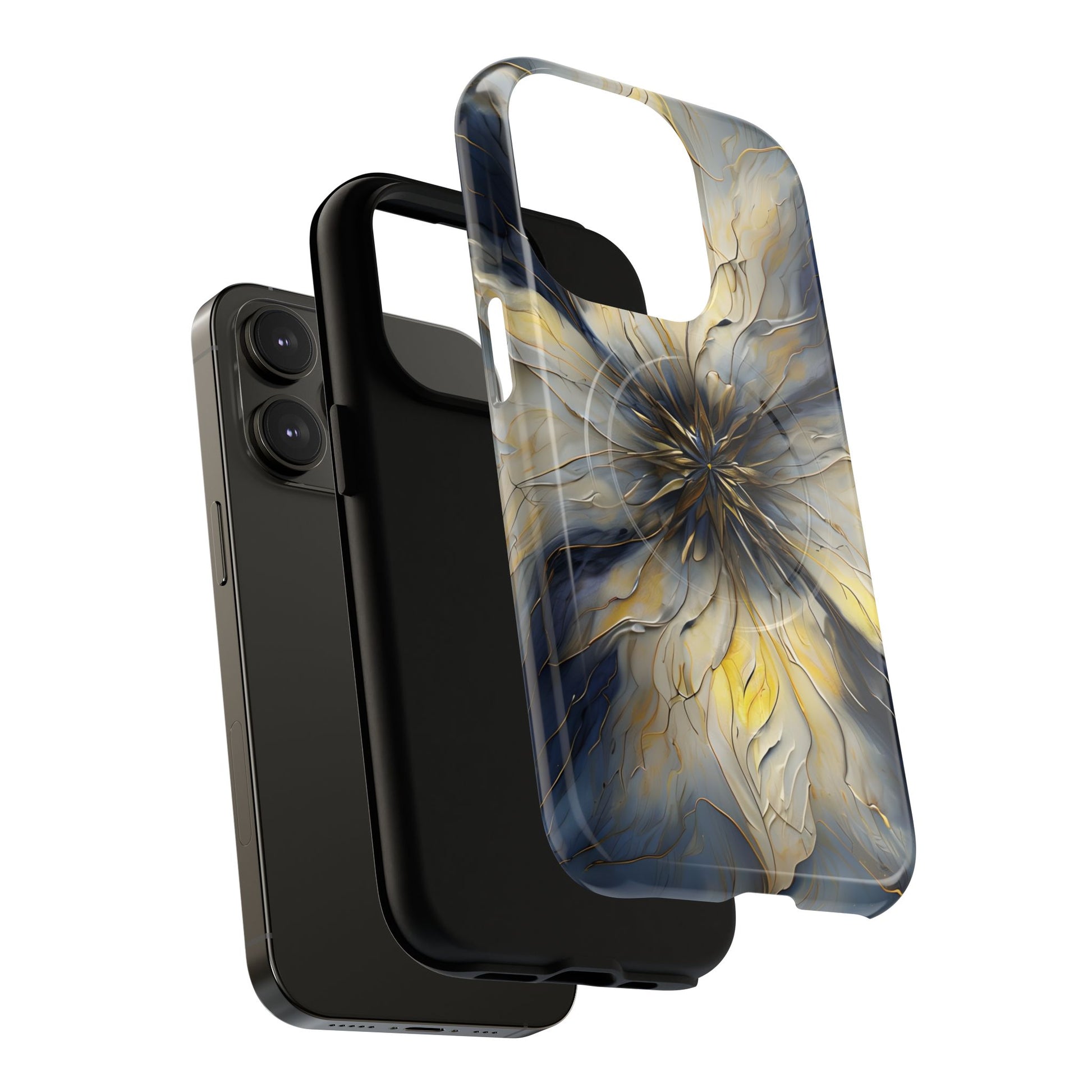 Luxury Luminous Petal MagSafe iPhone 14 Pro- Designer Shockproof Cover