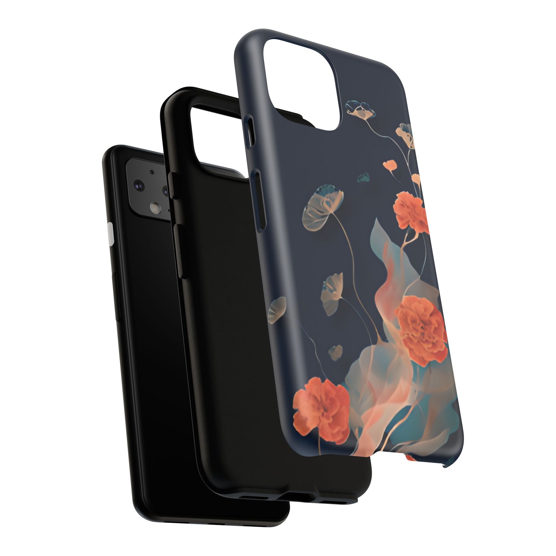 Lotus Reverie - Elegant Artistic Floral Google Pixel 4 Tough Phone Case - Painterly Lotus Blossom Design