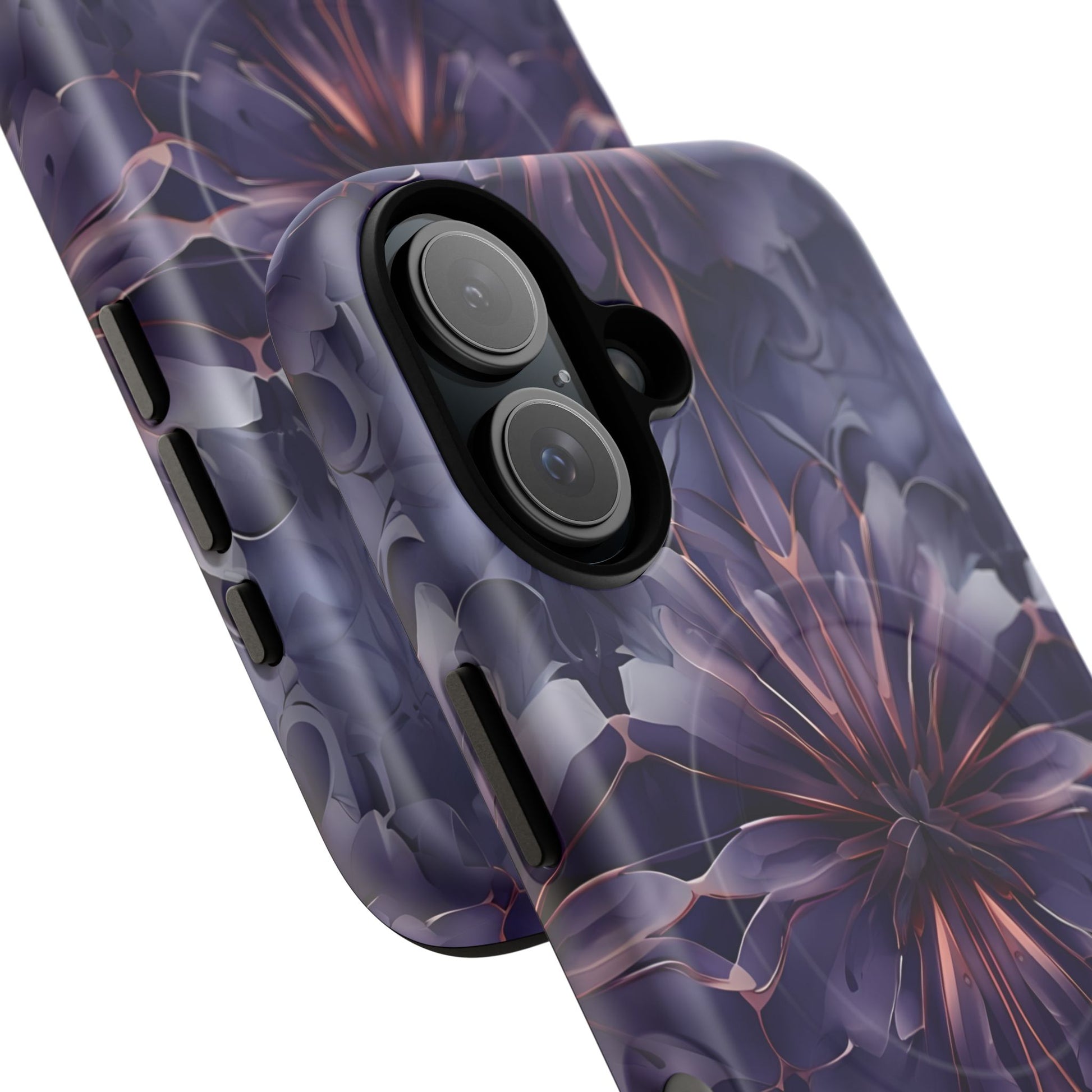 Twilight Tapestry - iPhone 16 MagSafe Phone Case - Purple Kaleidoscope Design