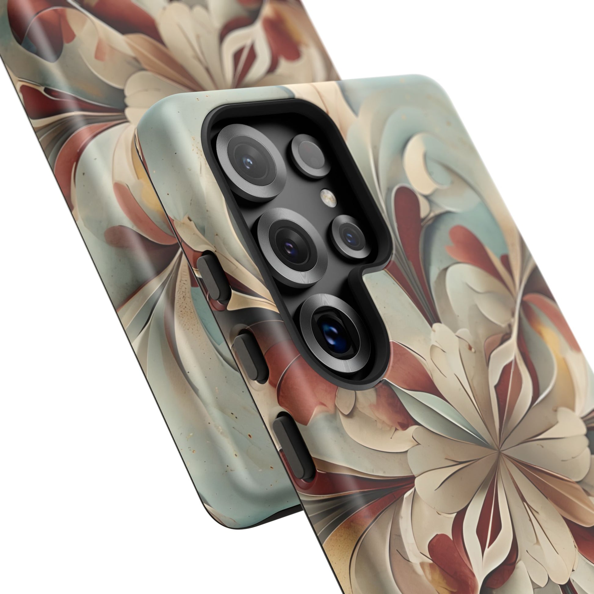 Vintage Baroque Blossom - Ornate Floral Art Samsung Galaxy S25 Ultra Tough Phone Case - Elegant Baroque-Inspired Design