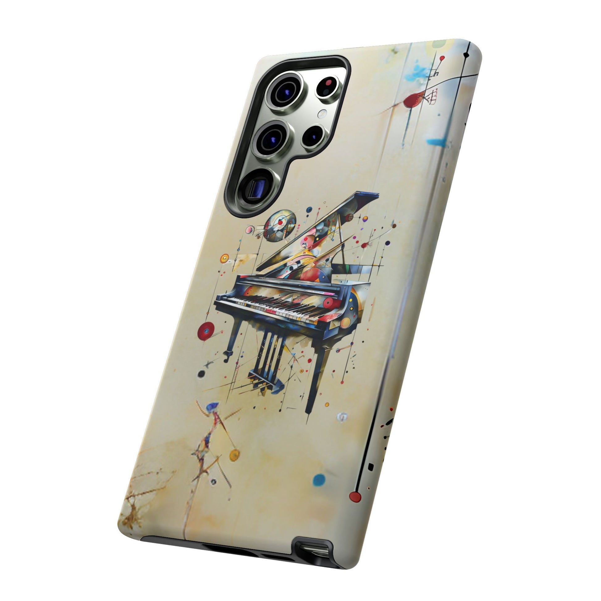 Keys of Imagination Artistic Grand Piano Tough Case for Samsung Galaxy S23 Ultra - Shockproof Phone Cover