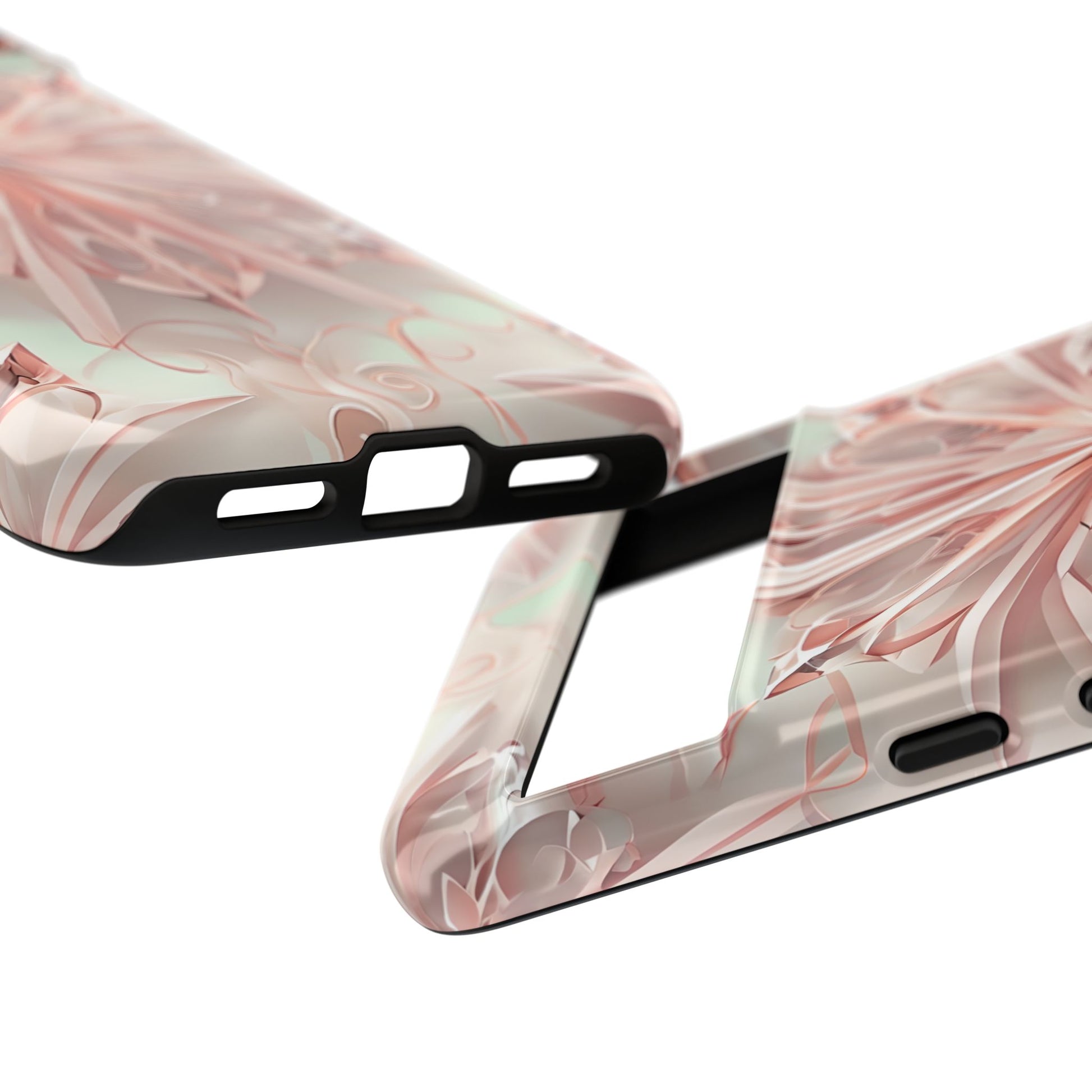 Blush Frost from our Kaleidoscope Collection - Google Pixel 8 Pro tough case - Soft Pink Geometric Floral Design