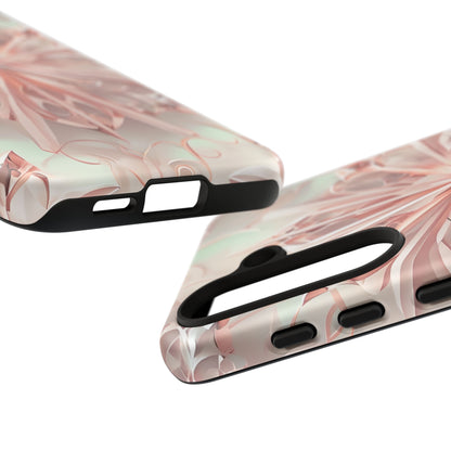 Blush Frost from our Kaleidoscope Collection - Samsung Galaxy tough case - Soft Pink Geometric Floral Design