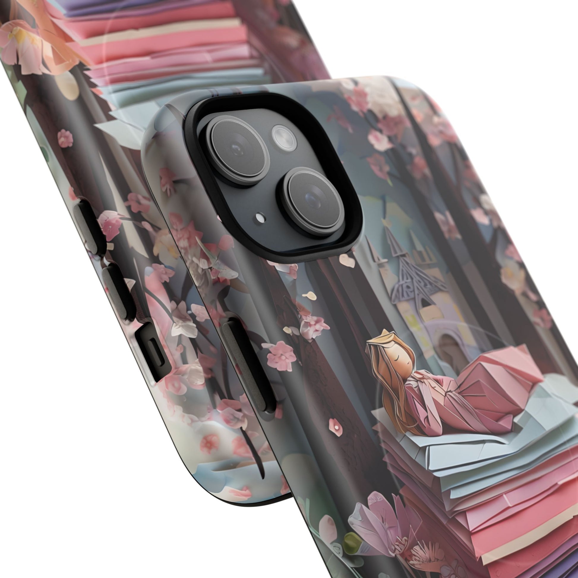 A Good Night's Sleep - iPhone 15 Plus MagSafe Phone Case - Whimsical Fantasy Floral Design