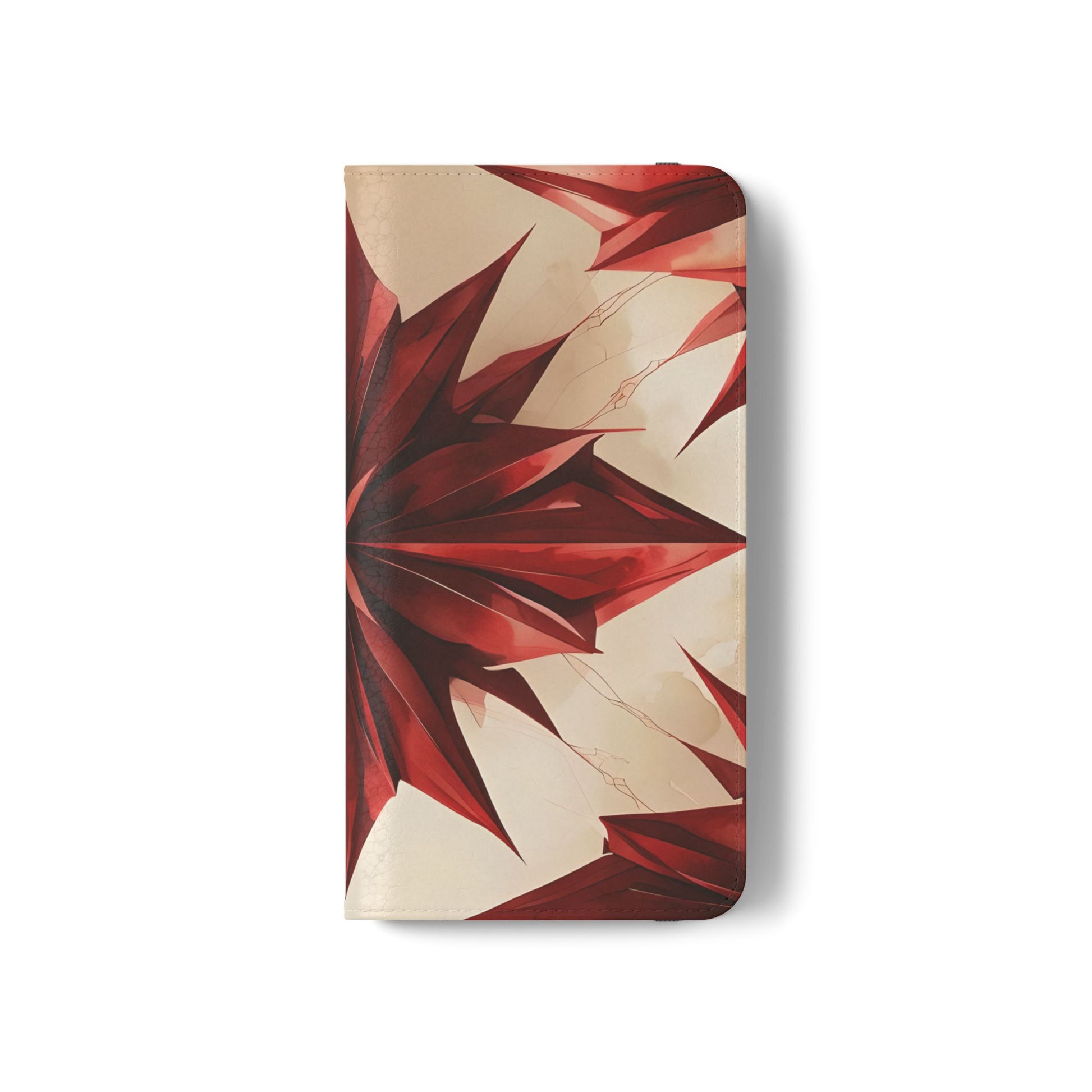 Ruby Compass Samsung Galaxy S21 Wallet Case - Bold Geometric Flip Cover with Card Slots