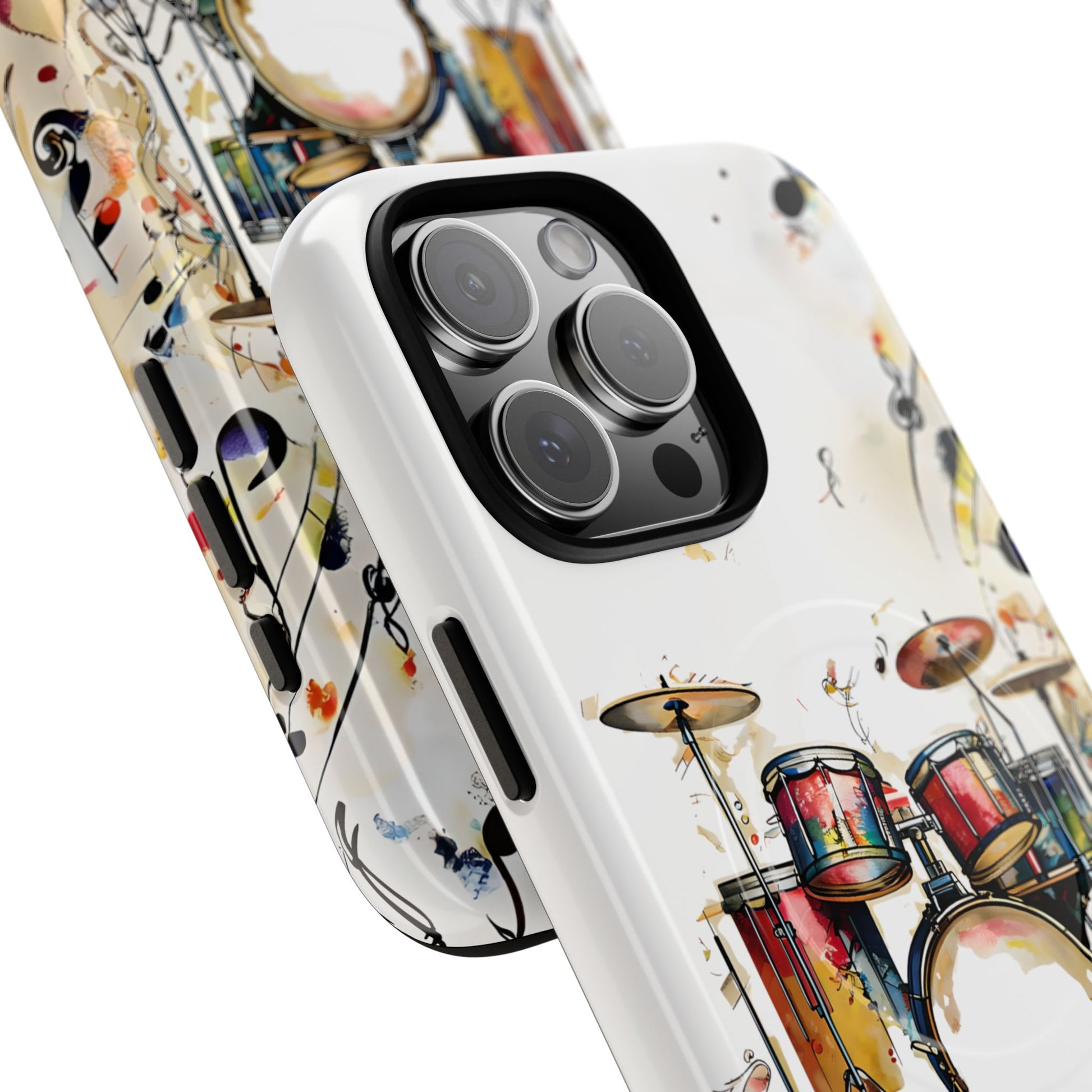 Beatline Abstract Drums & Music Notes iPhone 16 Pro Max MagSafe Case