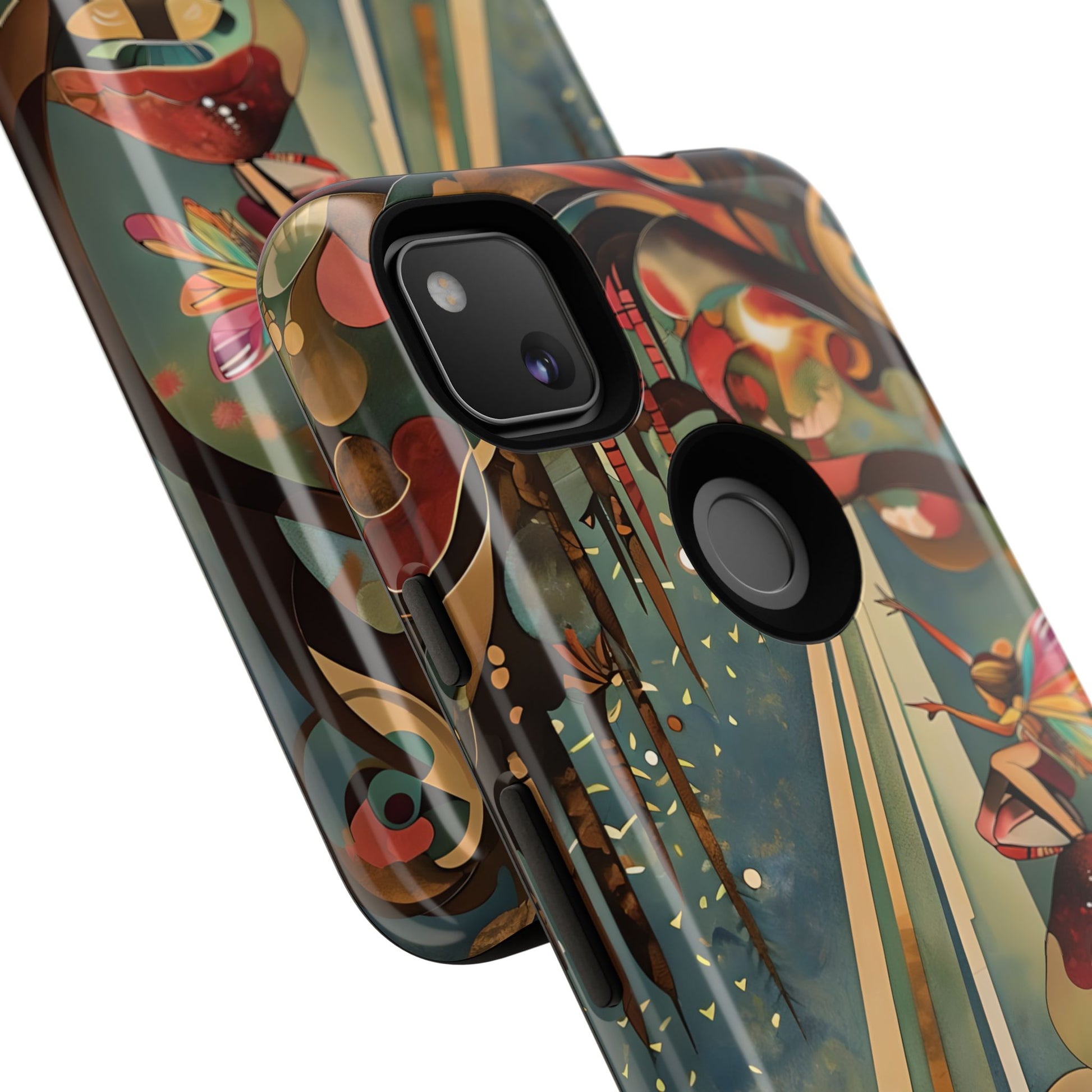 Enchanted Orchard Google Pixel 4a Tough Case - Artistic Fairy Tale Phone Cover - Elegant Protective Fantasy Art Accessory