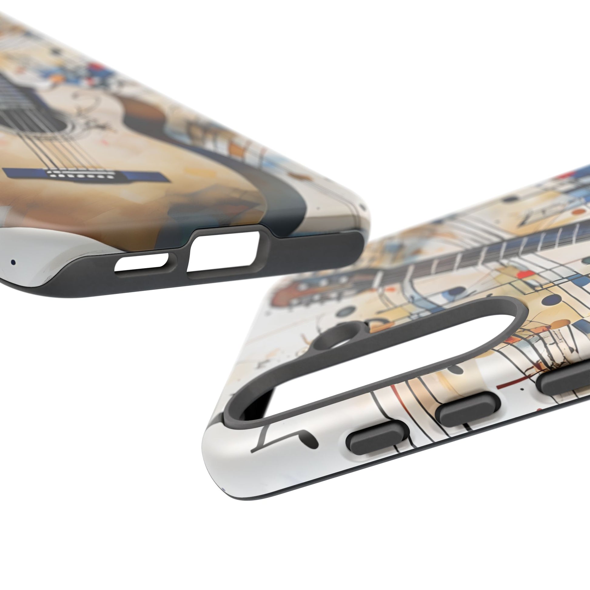 Strum and Flow Acoustic Guitar Art Tough Case for Samsung Galaxy S25- Shockproof Phone Cover