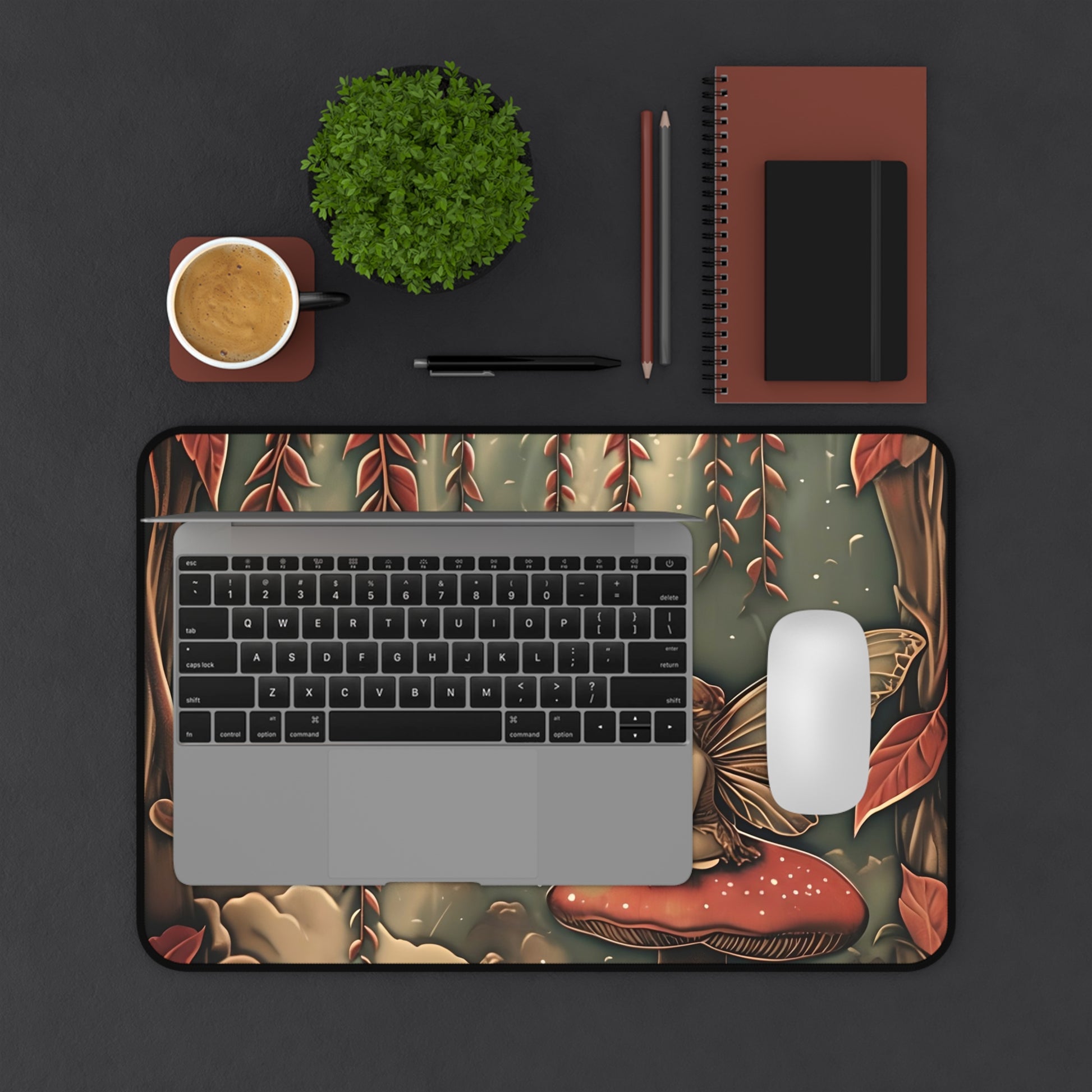 Willow Whisper Designer Desk Mat - Premium Office Desk Pad, 3 Sizes Available, Artistic Workspace Protection