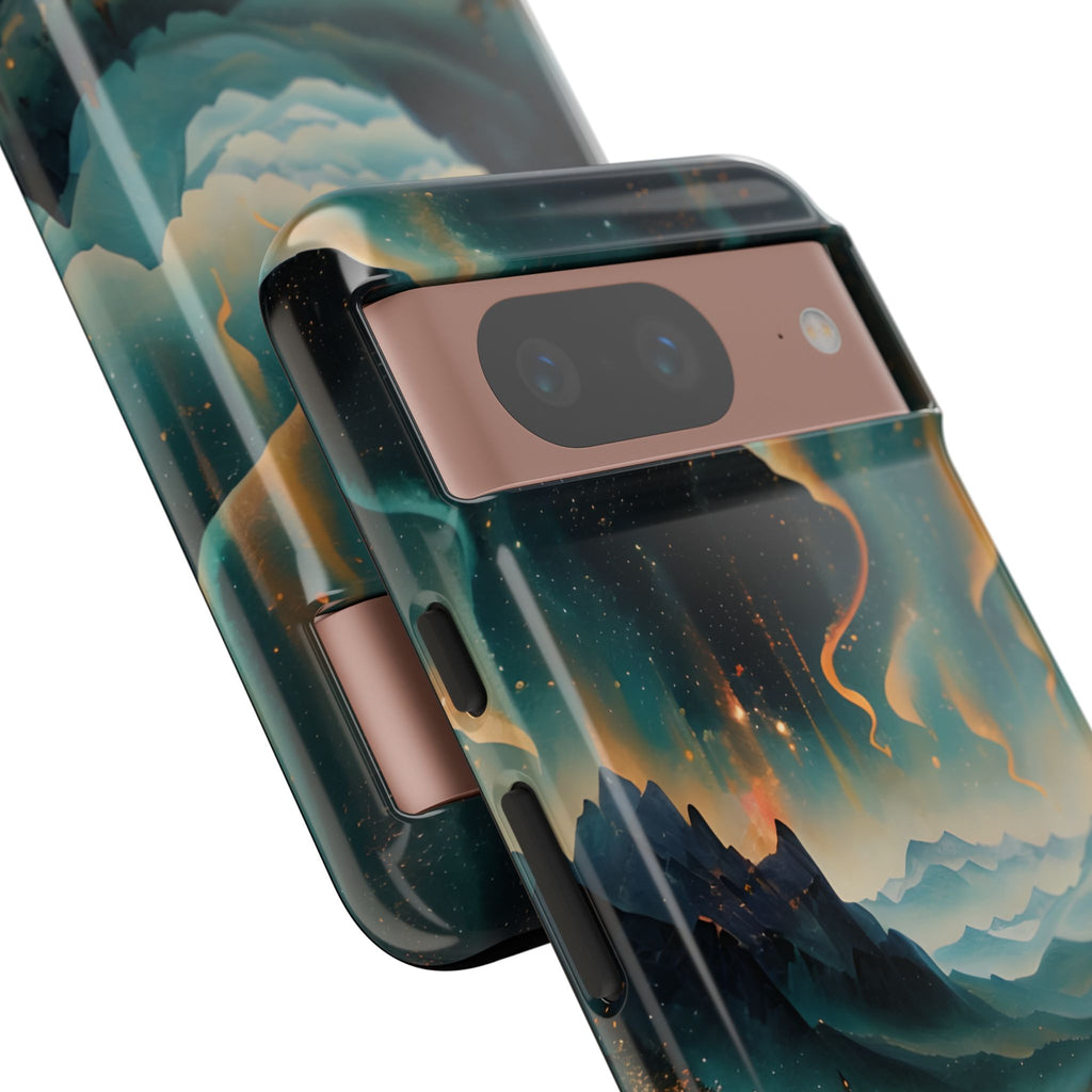 Aurora Dreamscape Tough Case for Google Pixel 8 - Northern Lights Artistic Shockproof Cover, Elegant Protective Phone Case