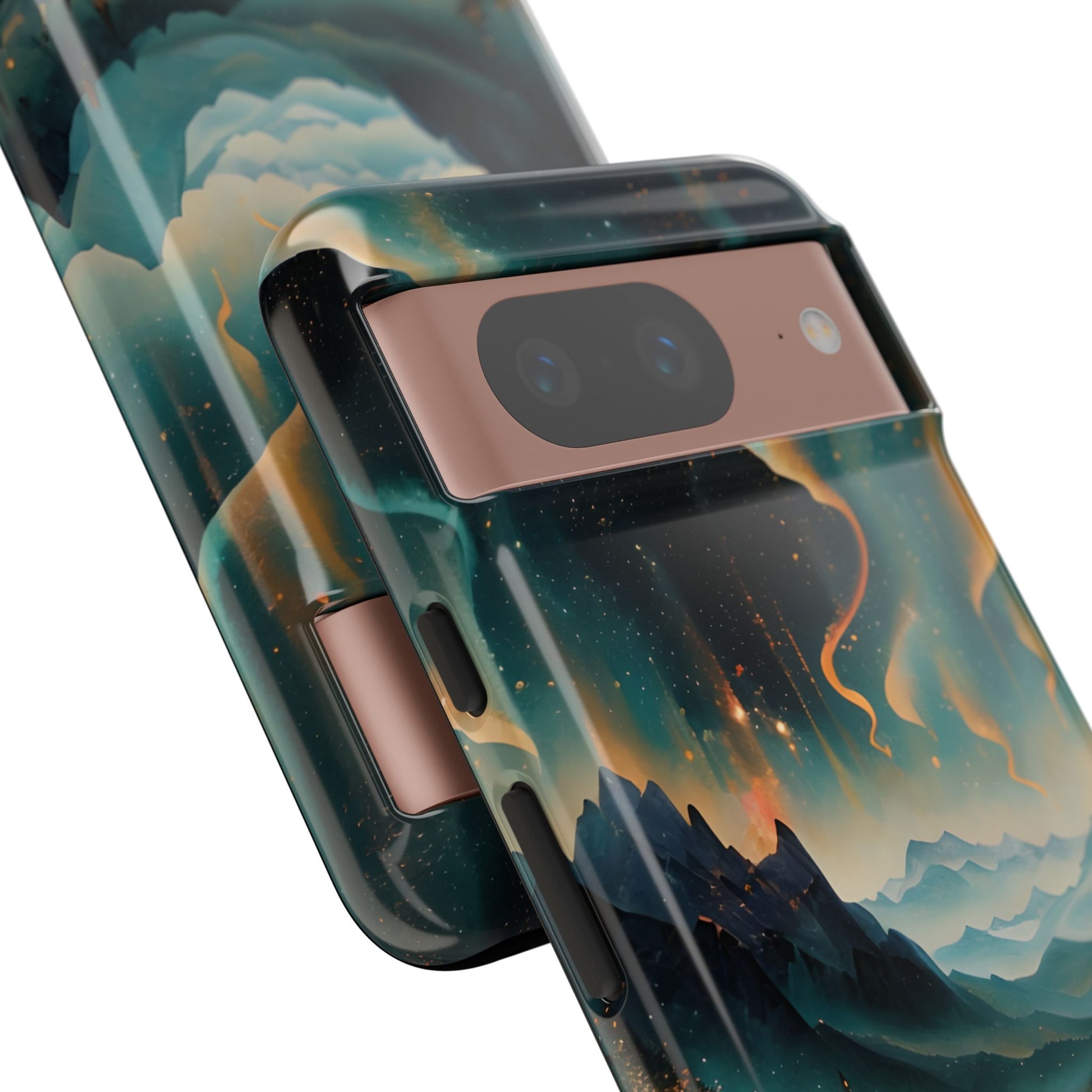 Aurora Dreamscape Tough Case for Google Pixel 8 - Northern Lights Artistic Shockproof Cover, Elegant Protective Phone Case