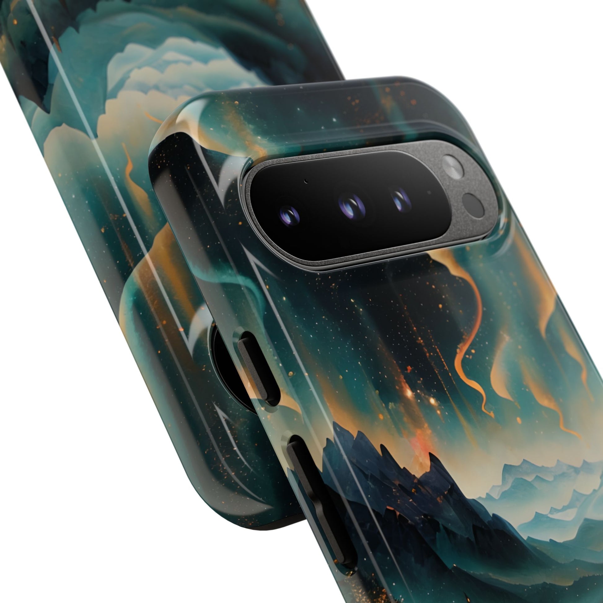 Aurora Dreamscape Tough Case for Google Pixel 9 Pro - Northern Lights Artistic Shockproof Cover, Elegant Protective Phone Case
