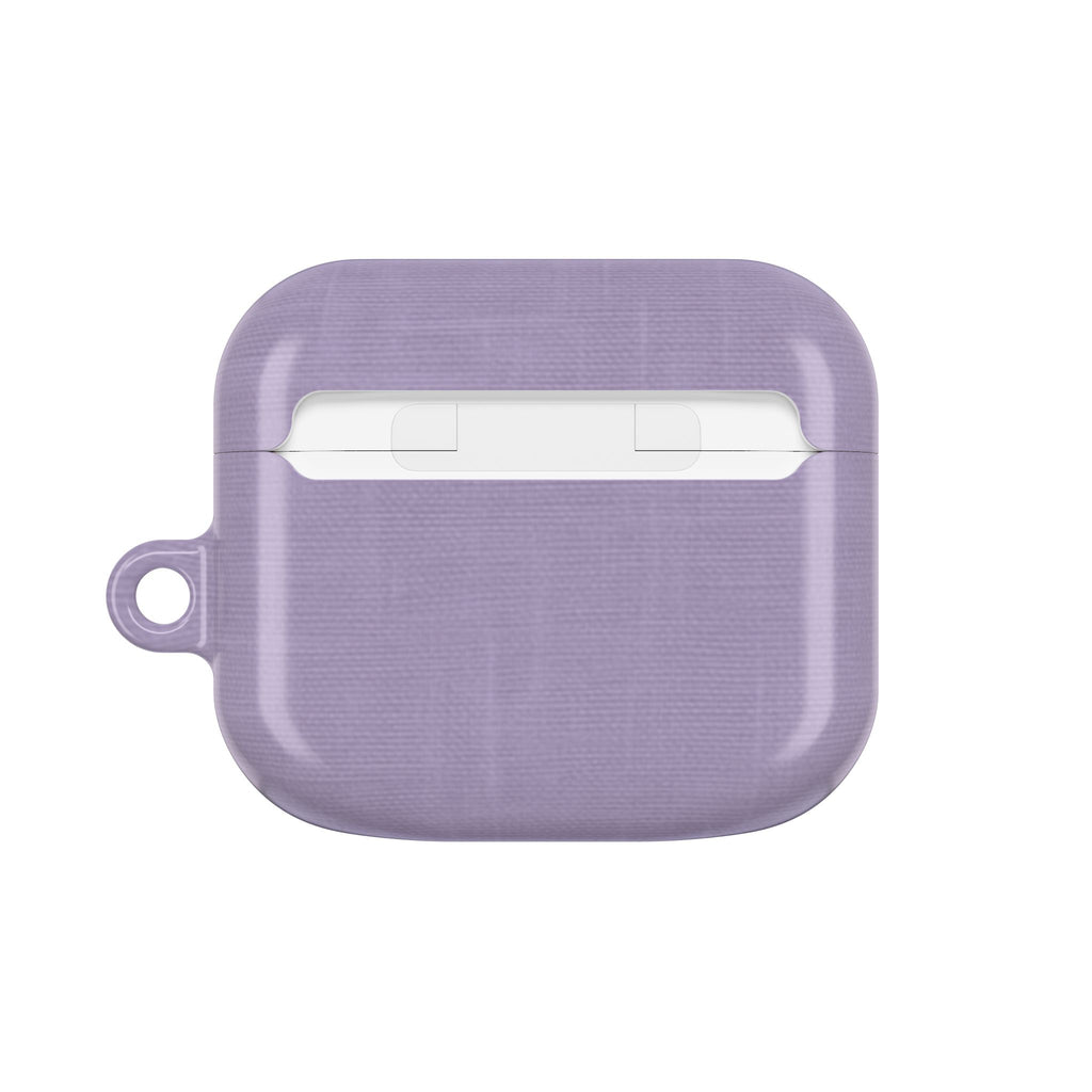 Lavender Linen AirPods Case - Minimalist Cover for Gen 1, 2, 3, Pro Gen 1 & 2