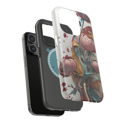 Blushing Peony Veil iPhone MagSafe Case