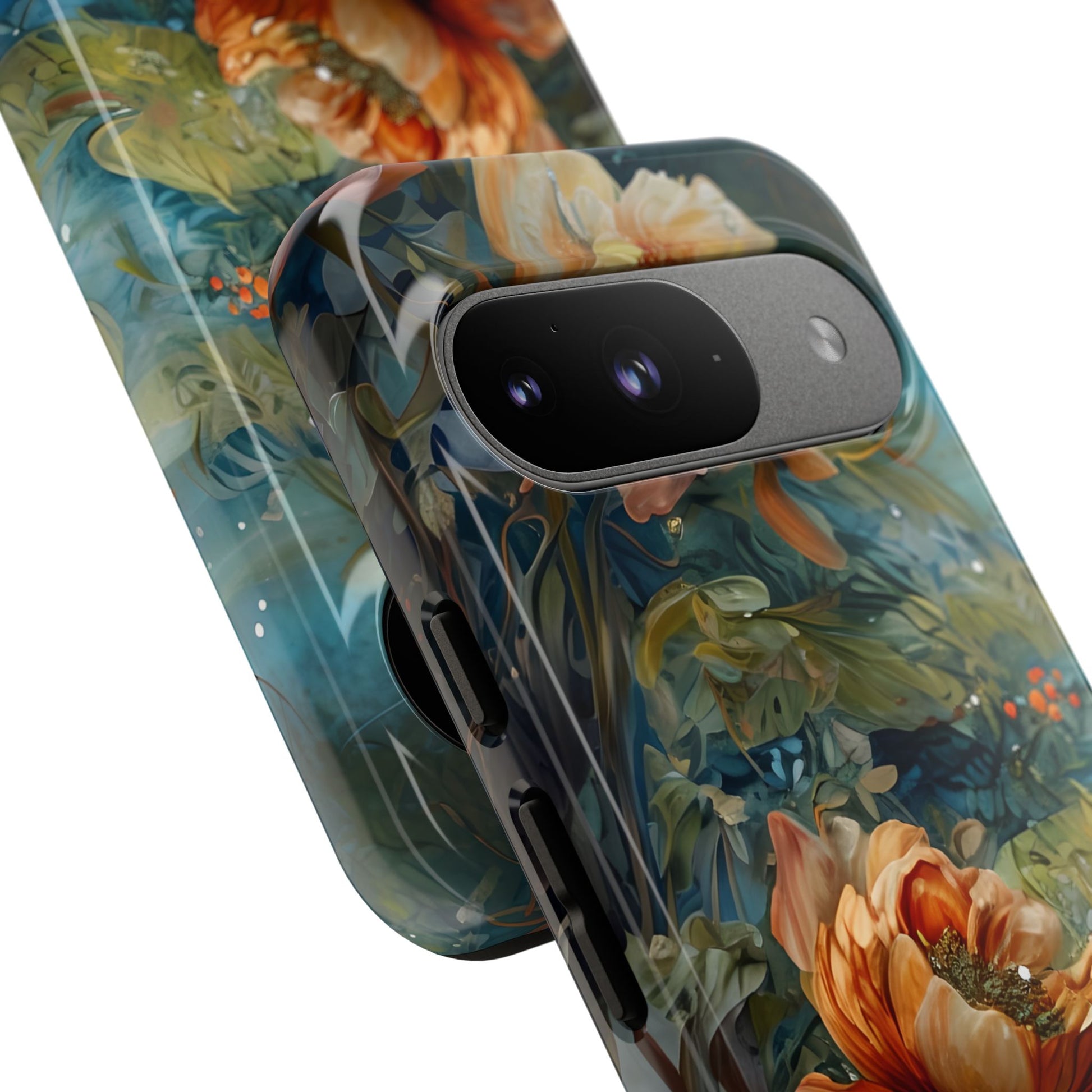 Waterlily Nocturne Tough Case for Google Pixel 9 - Premium Artistic Shockproof Cover, Elegant Protective Phone Case