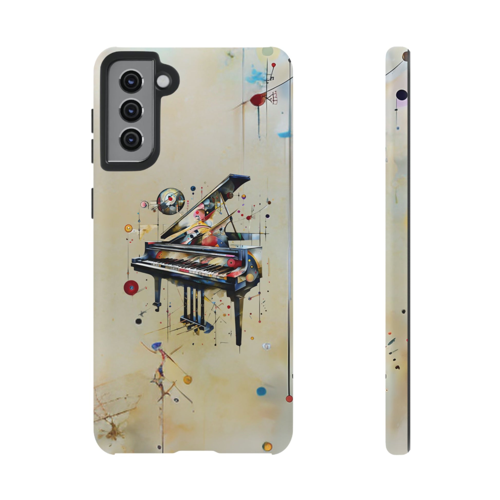 Keys of Imagination Artistic Grand Piano Tough Case for Samsung Galaxy S21 Plus - Shockproof Phone Cover