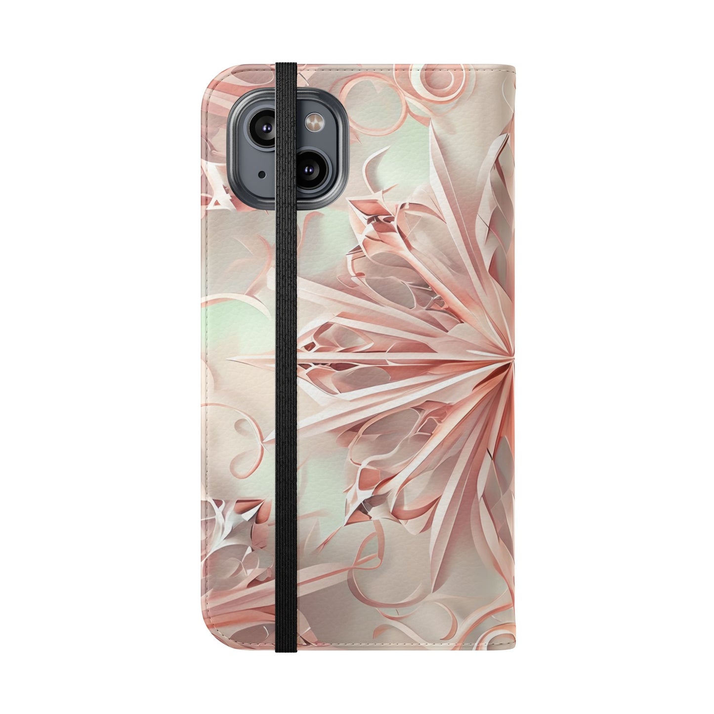 Blush Frost - Abstract Wallet Phone Case for iPhone
