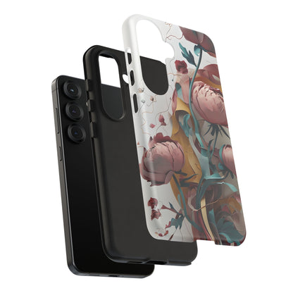 Blushing Peony Veil Samsung Galaxy Tough Case