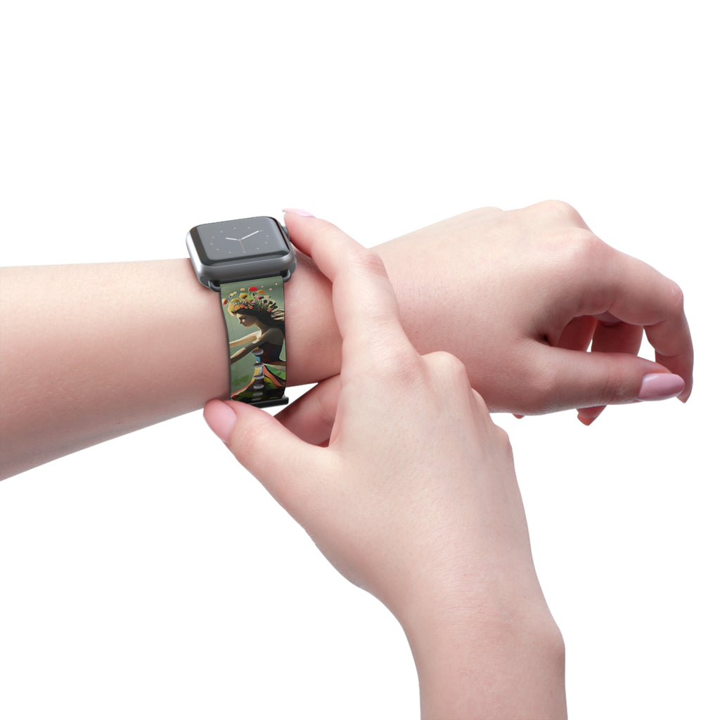 Dancing Wildflower Muse Apple Watch Band Strap - Timeless Design for your Timepiece