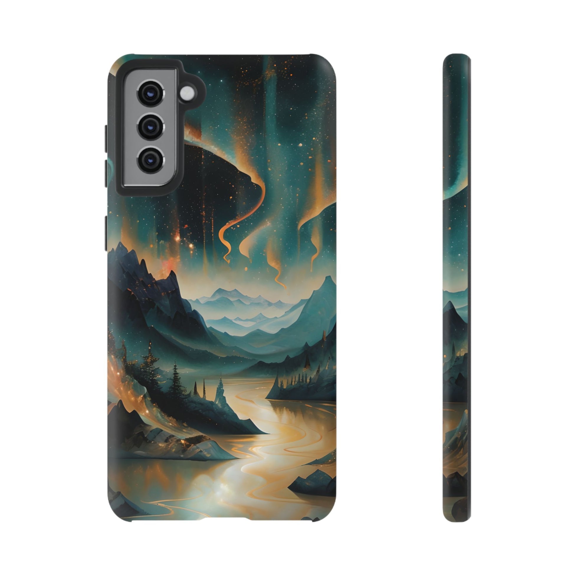 Aurora Dreamscape Samsung Galaxy S21 Plus Tough Case - Artistic Northern Lights Cover - Premium Abstract Design