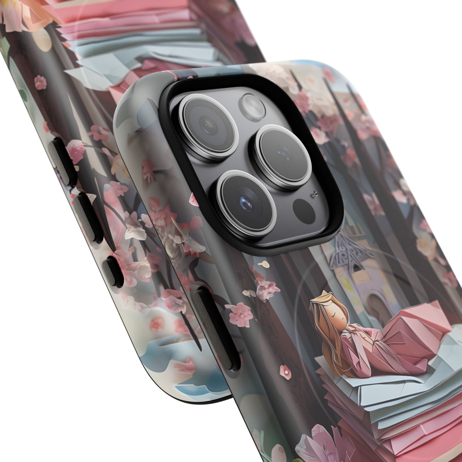 A Good Night's Sleep - iPhone 15 Pro MagSafe Phone Case - Whimsical Fantasy Floral Design
