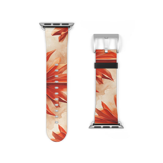 Sunset Fleur Apple Watch Band - Artistic Northern Lights Strap
