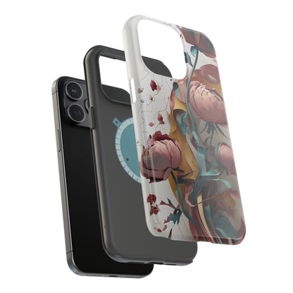 Blushing Peony Veil iPhone MagSafe Case