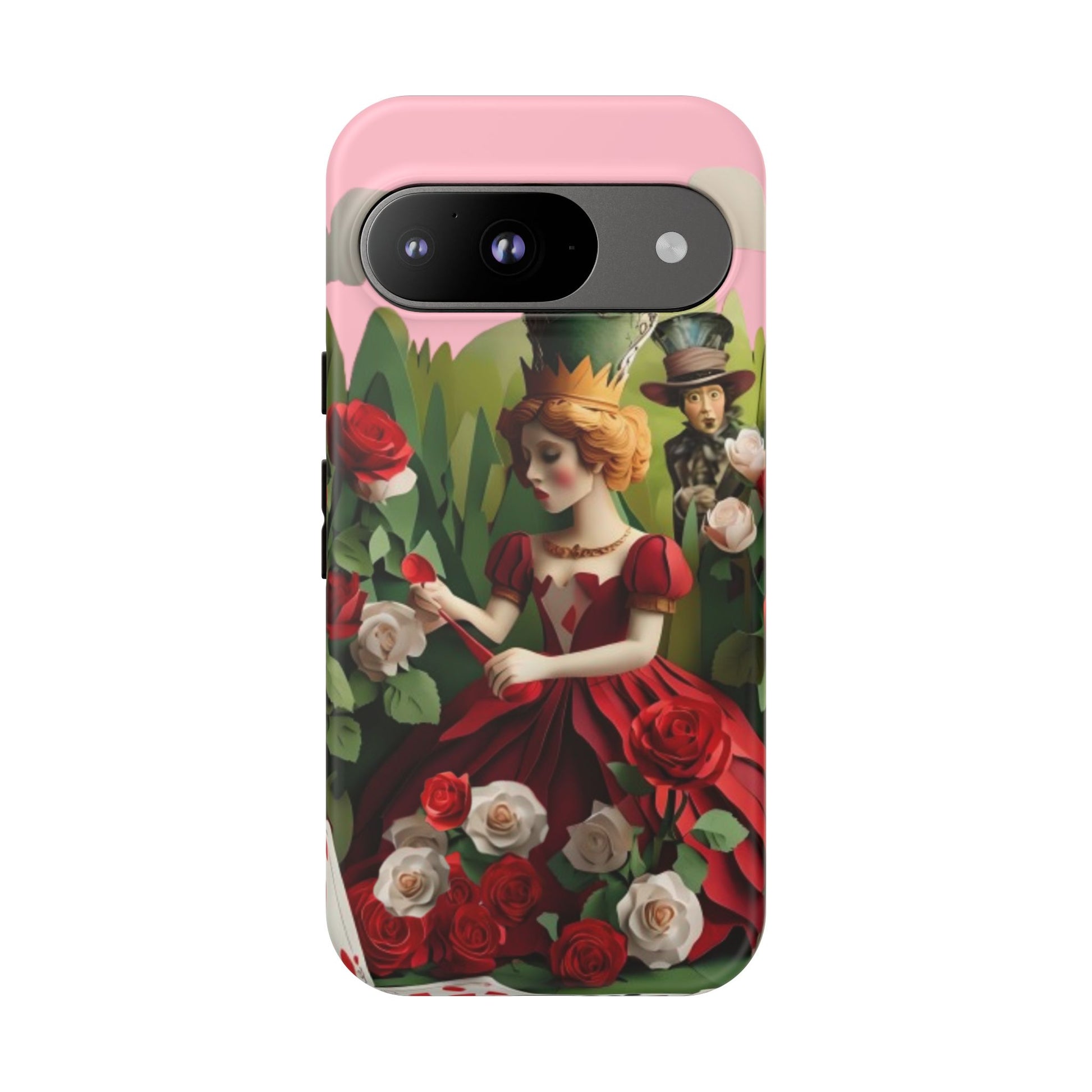 Regal Rose Court - Google Pixel 9 - Tough Phone Case -Whimsical Fantasy Floral Design