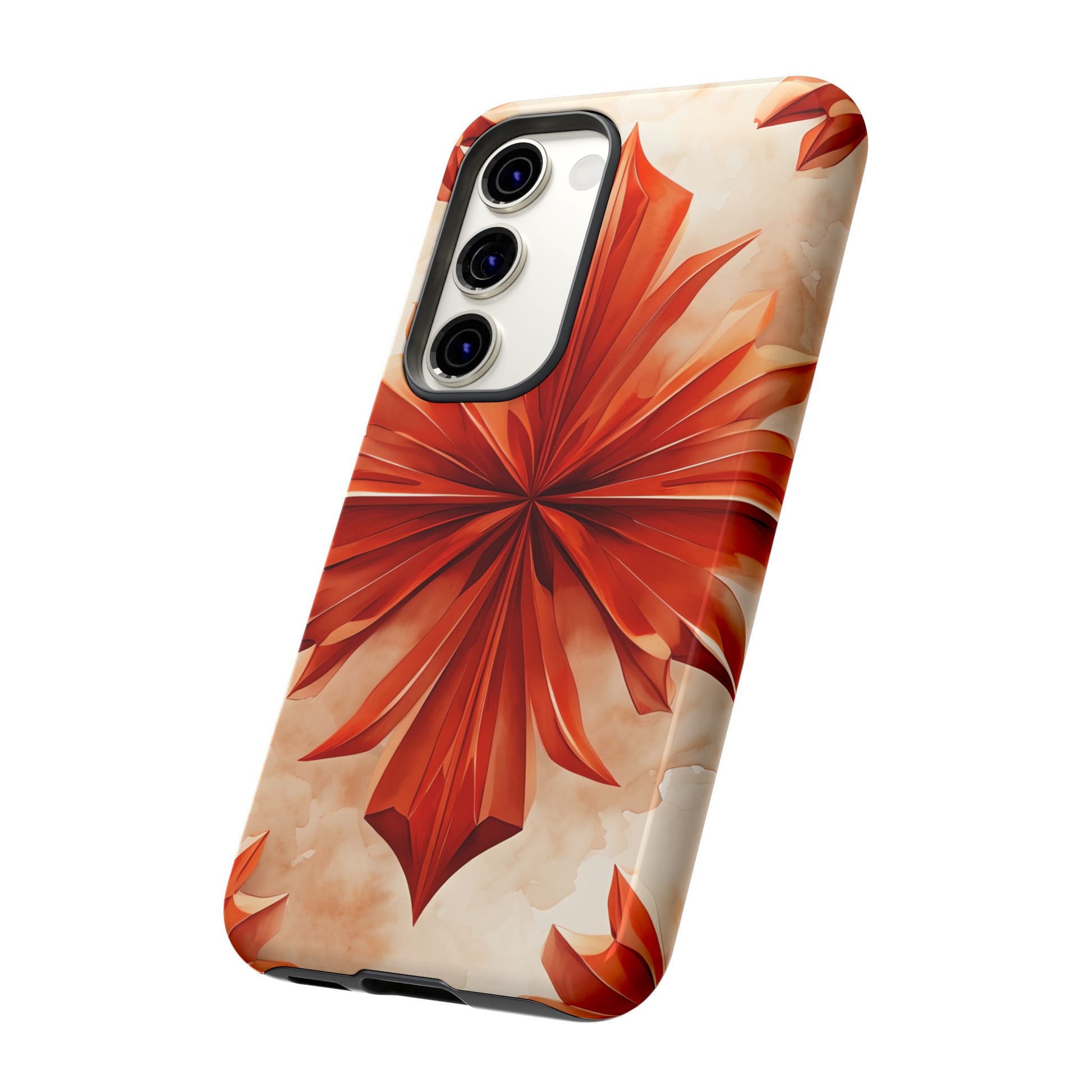 Sunset Fleur Samsung Galaxy S23 - Kaleidoscope Collection of MagSafe Compatible - Vibrant Sunset Flower Design