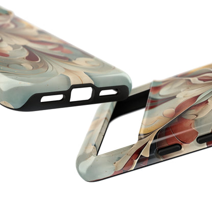 Vintage Baroque Blossom - Ornate Floral Art Google Pixel Tough Phone Case - Elegant Baroque-Inspired Design