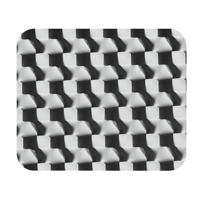 Monochrome Grid Mouse Pad - Premium 9x8 " Non-Slip Desk Mat for Work, Gaming & Office Decor