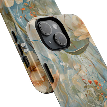 Waterlily Dreamscape - Artistic Floral iPhone MagSafe Phone Case -Waterlily & Lotus Design