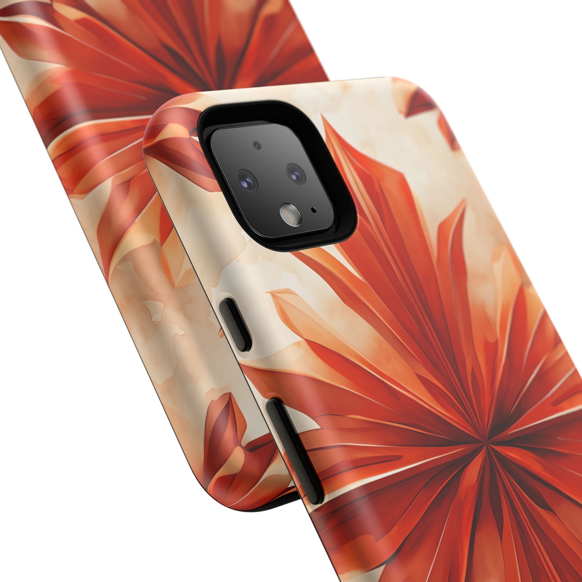 Sunset Fleur Google Pixel 4XL - Kaleidoscope Collection of MagSafe Compatible - Vibrant Sunset Flower Design