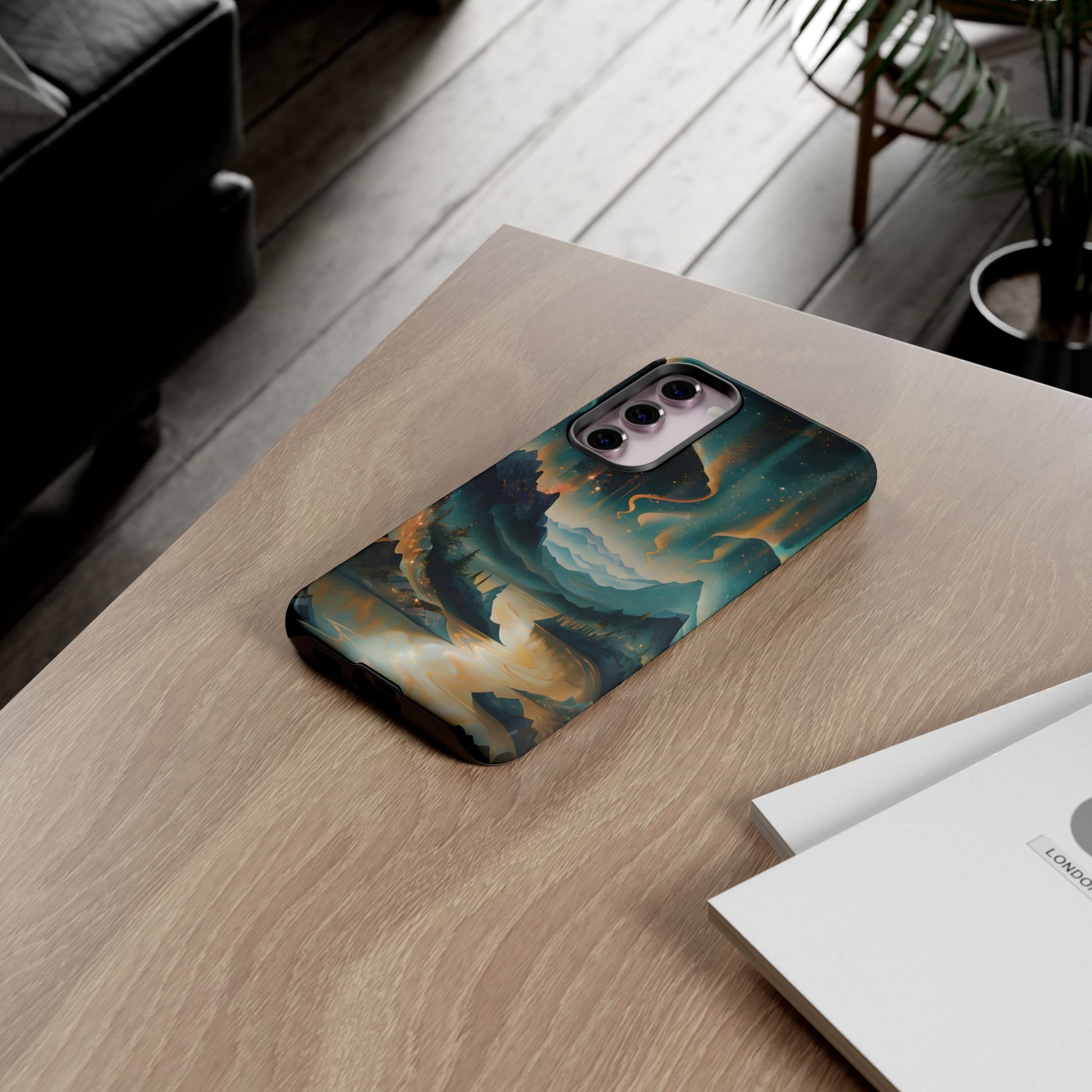 Aurora Dreamscape Samsung Galaxy S23 Plus Tough Case - Artistic Northern Lights Cover - Premium Abstract Design