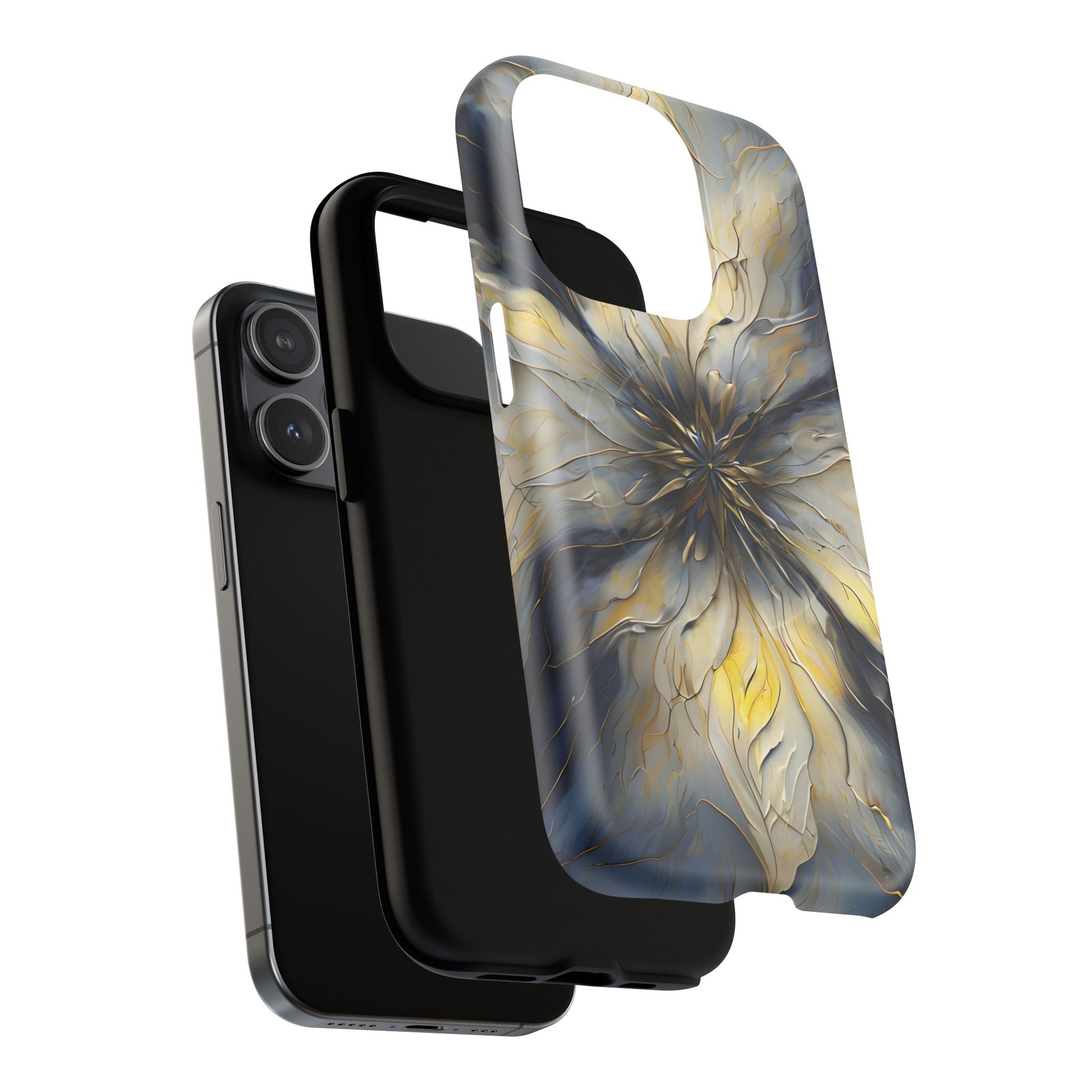 Luxury Luminous Petal MagSafe iPhone 15 Pro - Designer Shockproof Cover