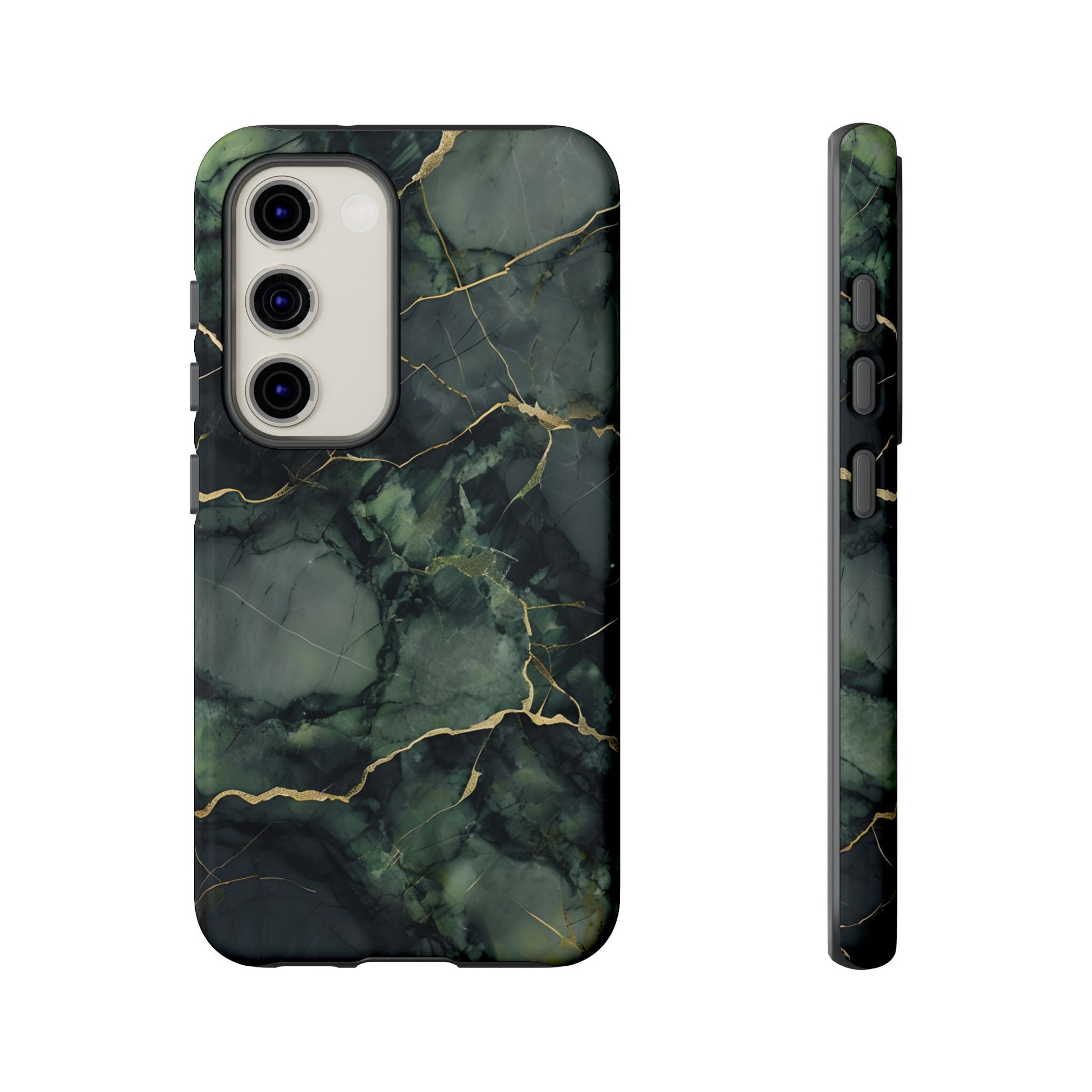 Verdant Vein Tough Case for Samsung Galaxy S23 - Luxury Gold Vein, Nature-Inspired Protective Cover