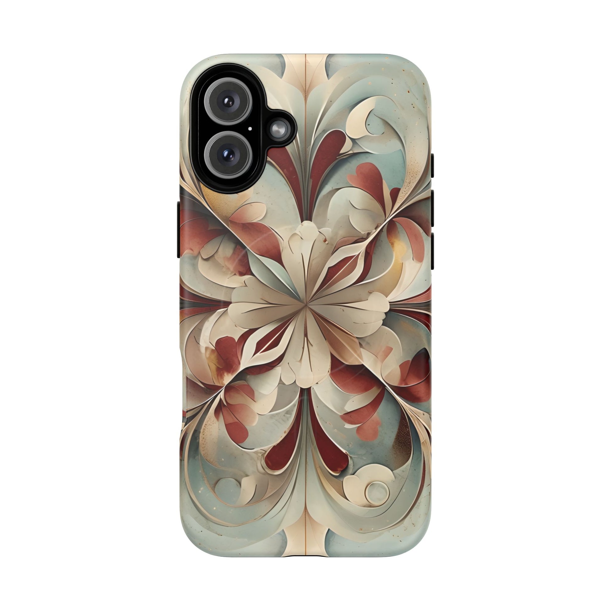 Vintage Baroque Blossom - Ornate Floral Art iPhone 16 Plus MagSafe Phone Case - Elegant Baroque-Inspired Design