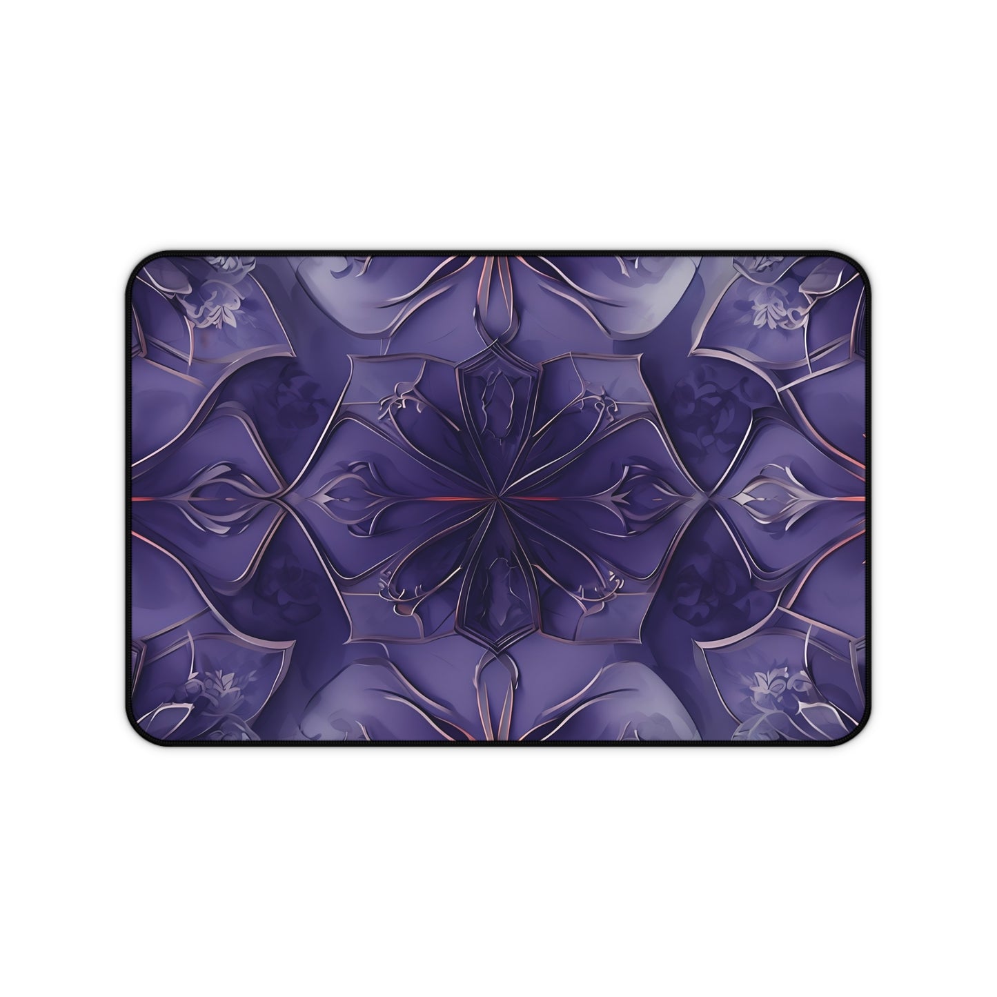 Violet Nebula Desk Mat - Premium Office Desk Pad, 3 Sizes Available, Artistic Workspace Protection