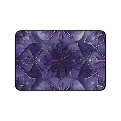 Violet Nebula Desk Mat - Premium Office Desk Pad, 3 Sizes Available, Artistic Workspace Protection
