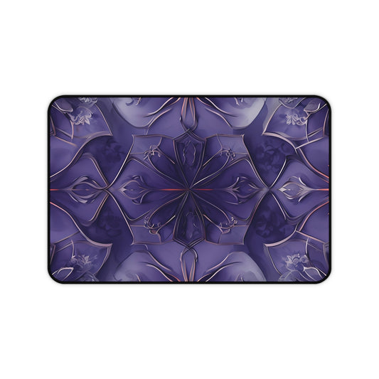 Violet Nebula Desk Mat - Premium Office Desk Pad, 3 Sizes Available, Artistic Workspace Protection