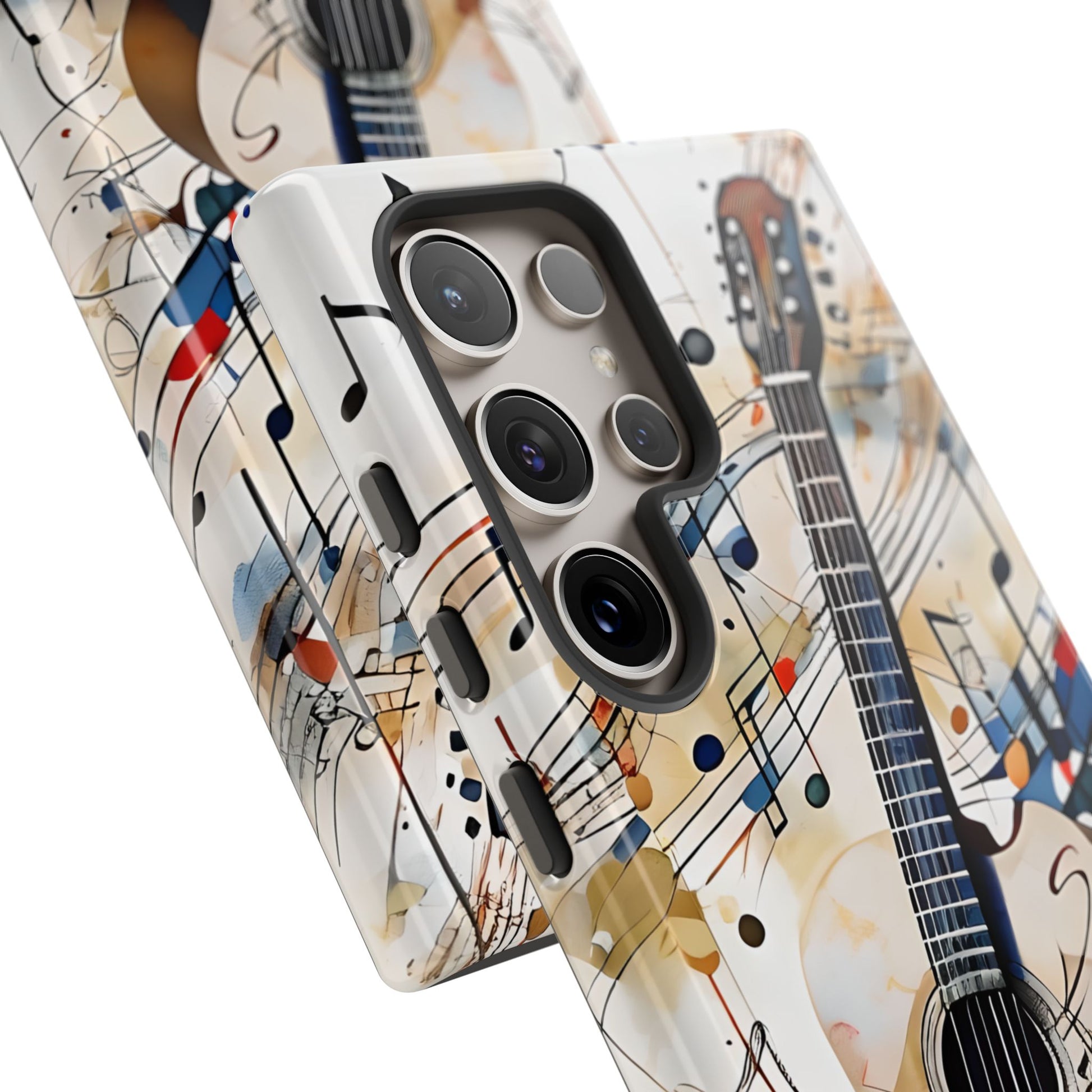 Strum and Flow Acoustic Guitar Art Tough Case for Samsung Galaxy S24 Ultra - Shockproof Phone Cover