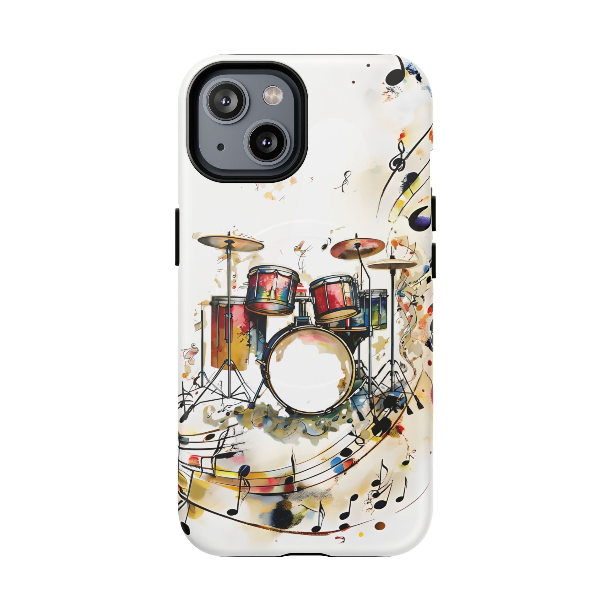 Beatline Abstract Drums & Music Notes iPhone 14 MagSafe Case