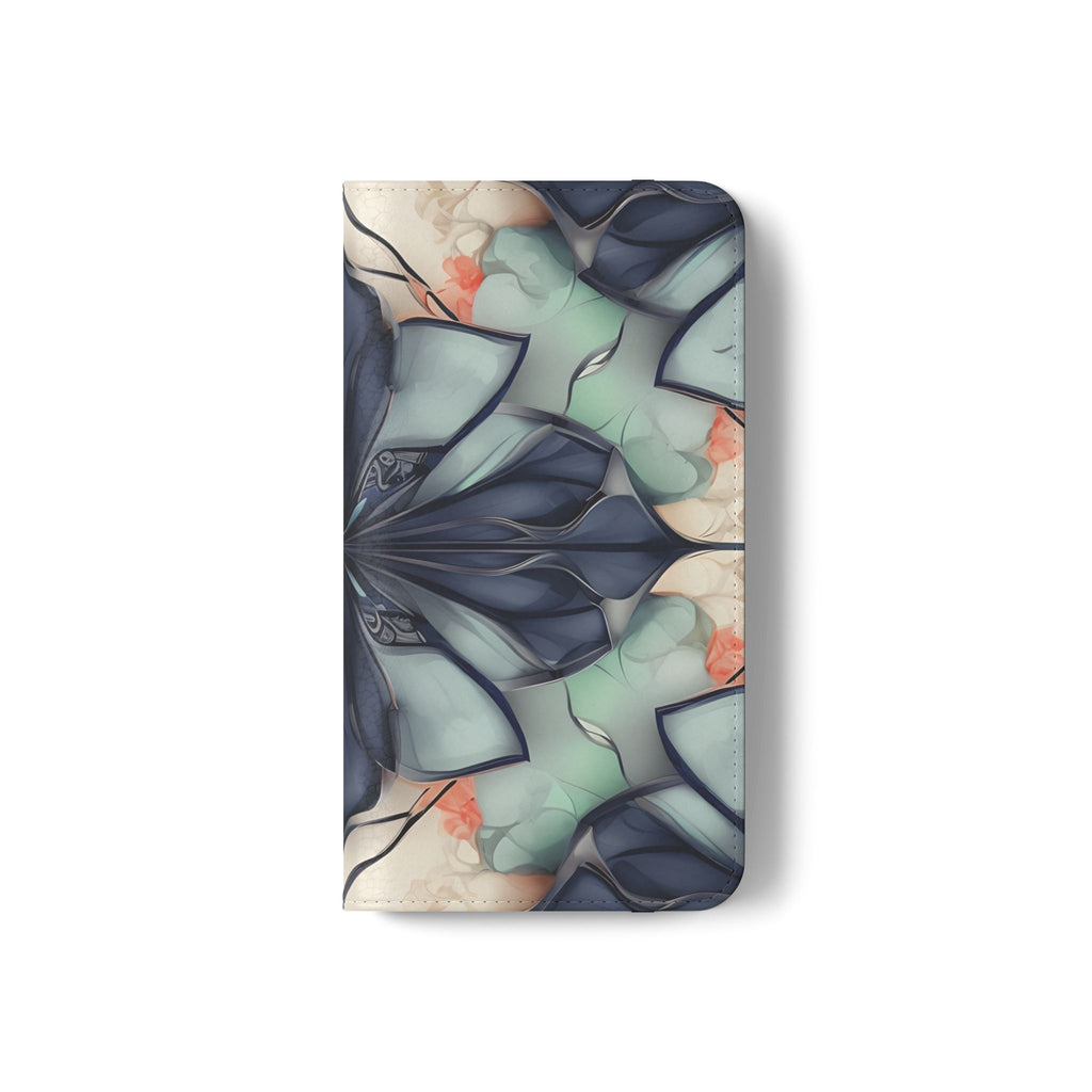 Midnight Mosaic - Abstract Floral Flip Phone Case for Samsung Galaxy S22